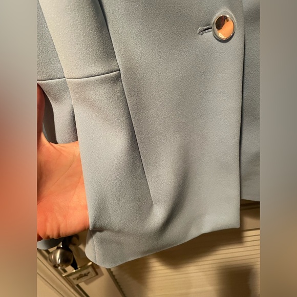 Women’s 14 Calvin Klein Powder /Light Blue Suit Blazer - Picture 3 of 6